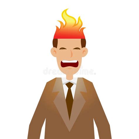 Hair on Fire stock illustration. Illustration of cartoon - 41571312