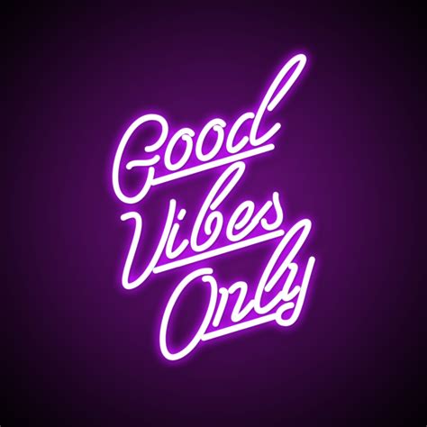 Good Vibes Quote Neon Lights - Neonize It!