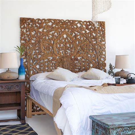 Balinese Hand Carved MDF Decorative Panel - Siam Sawadee | Headboards ...