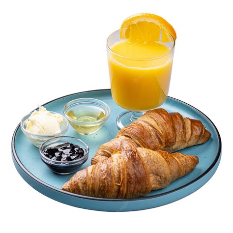 Premium Photo | French breakfast with croissant