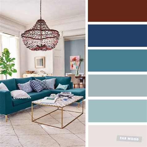 The Best Living Room Color Schemes – Grey & Teal Color Scheme