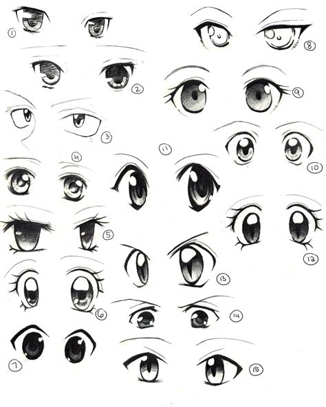 Anime Eyes Practice by saflam on DeviantArt | Easy anime eyes, How to ...