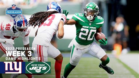 New York Giants vs. New York Jets Preseason Week 3 Highlights | 2022 ...