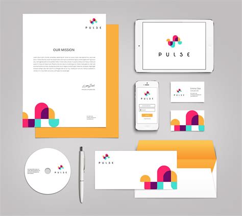 Pulse logo design options and Branding on Behance