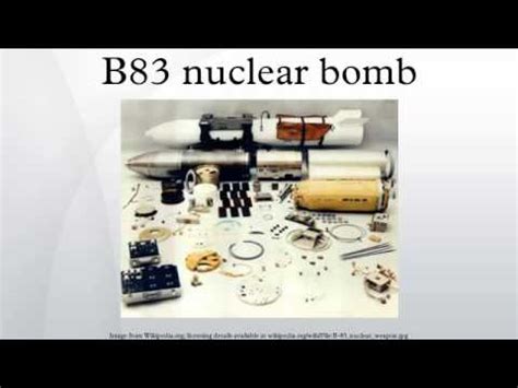 B83 nuclear bomb - YouTube