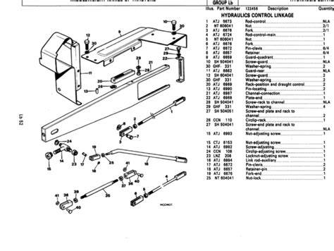 Leyland Tractor Hydraulic Part Diagrams