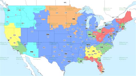 NFL Week 6 coverage map: TV schedule for CBS, Fox regional broadcasts ...