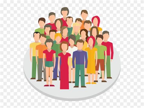 Crowd Clipart Person Icon - Group Of People Png, Transparent Png ...