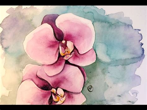 Orchid Painting Watercolor