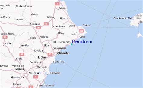 Tourist Map Of Benidorm