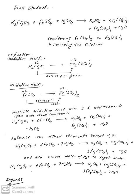 K2Cr2O7 + H2So4 / Which compound can be most easily oxidized ...