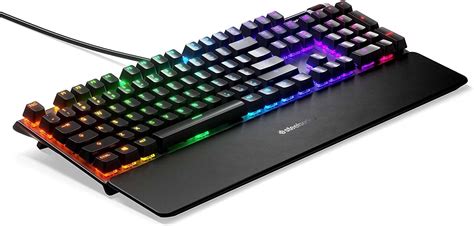 SteelSeries Apex 7 RGB LED Backlit Linear Red Switch Mechanical Gaming ...