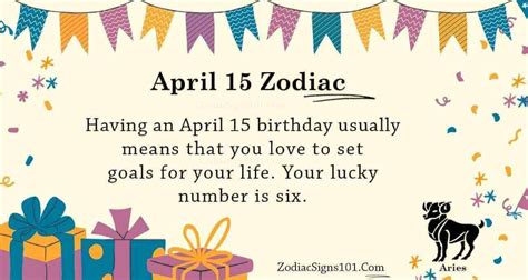 April 15 Zodiac Is Aries, Birthdays And Horoscope - ZodiacSigns101