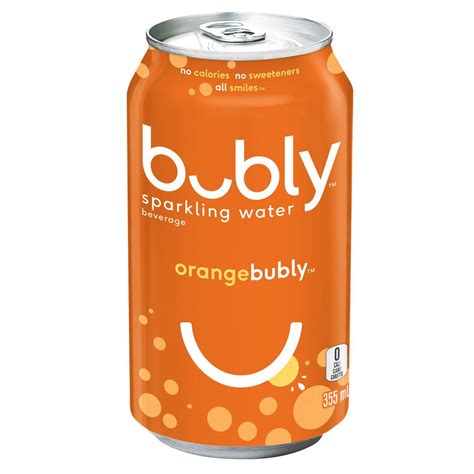 Bubly Sparkling Water, Orange, 355 mL, 12/CS - Only available in ...