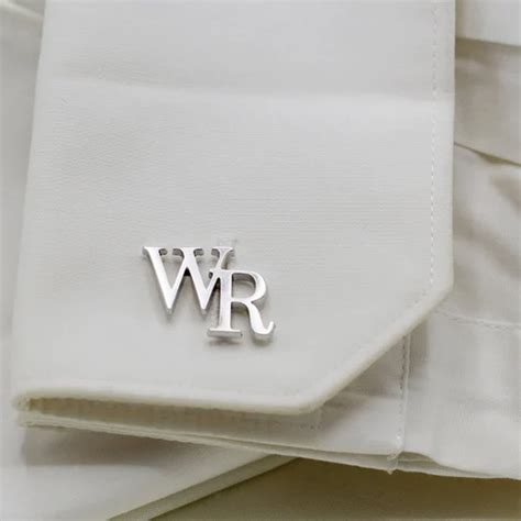 Personalized Minimalist Monogram Cufflinks, Initials Cufflinks ...