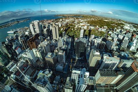 Auckland New Zealand aerial view panorama cityscape 17418225 Stock ...