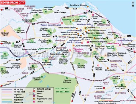 Edinburgh City Map | Scotland Map