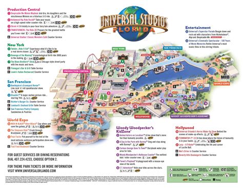 Harry Potter Universal Studios Florida Map at Universal Studios