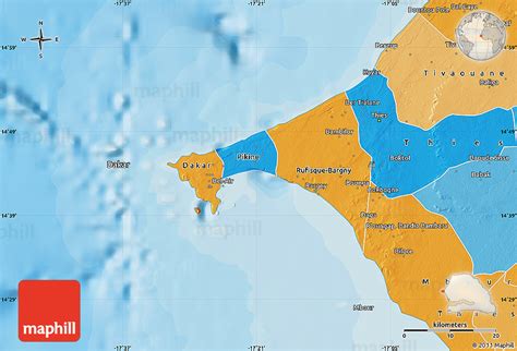 Political Map of Dakar