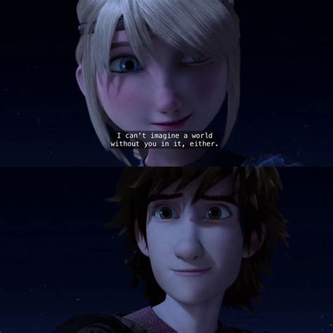 This is one of my favorite Hiccstrid moments ^.^ ♡ Dreamworks Movies ...