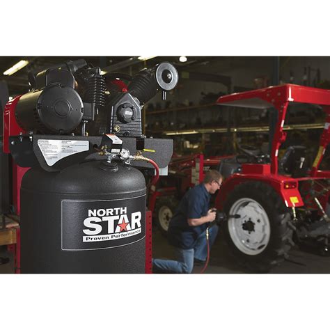 NorthStar Electric Air Compressor — 7.5 HP, 80-Gallon Vertical, 230 ...