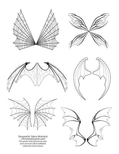 The Sum Of All Crafts: Halloween Bonus | Fairy wings drawing, Wings ...