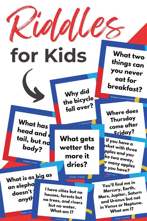 132 Fun Riddles For Kids With Answers | AllFreeKidsCrafts.com