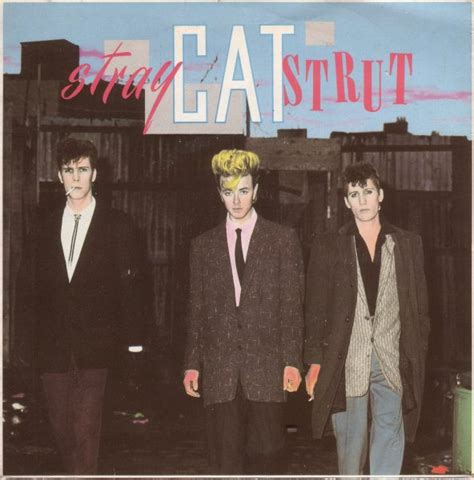 Stray Cats – Stray Cat Strut (1981, Silver injection-moulded labels ...