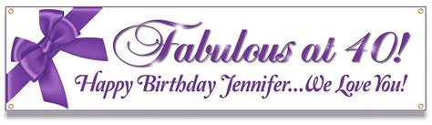 Amazon.com: Custom Fabulous at 40 (or Any Age) Happy Birthday Party ...