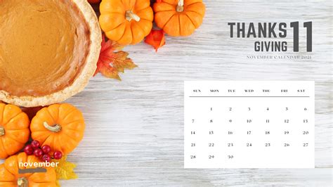 Pumpkins Autumn Leaves Thanksgiving 2021 November Calendar HD November ...