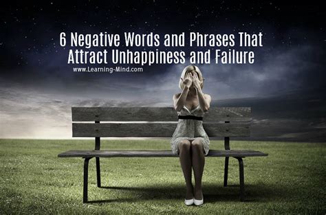 6 Negative Words and Phrases That Attract Unhappiness and Failure ...