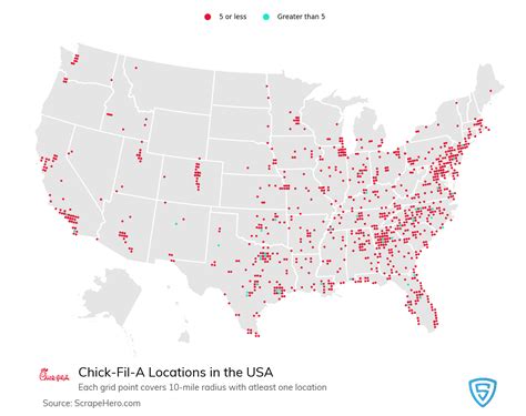 Chick Fil A Locations Map - Map Of Zip Codes