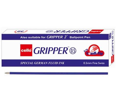 Cello Gripper Ball Pen Refill Blue (Set Of 30Pc) – onmob.in