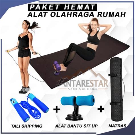 Jual PAKET HEMAT ALAT OLAHRAGA MINI SIT UP DENGAN MATRAS DAN TALI ...