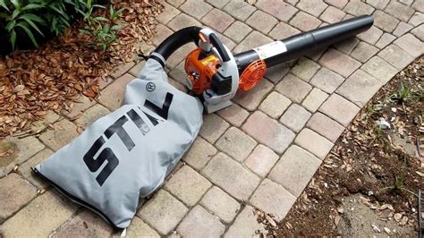 2017 stihl sh86 c leaf shredder vac hd blower - YouTube