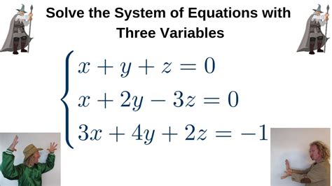 System of Equations with Three Equations and Three Variables - YouTube