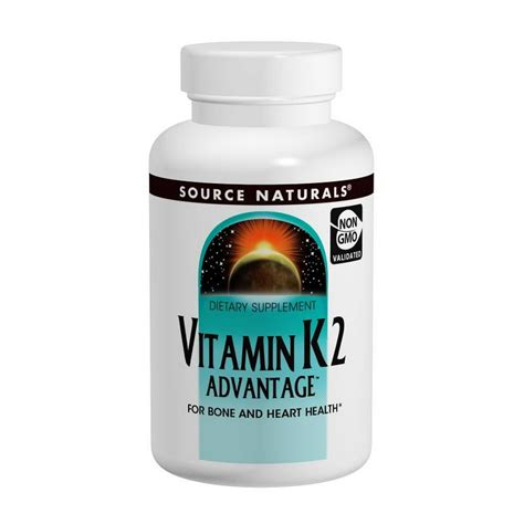 Vitamin K2 Advantage Source Naturals, Inc. 30 Tabs - Walmart.com ...