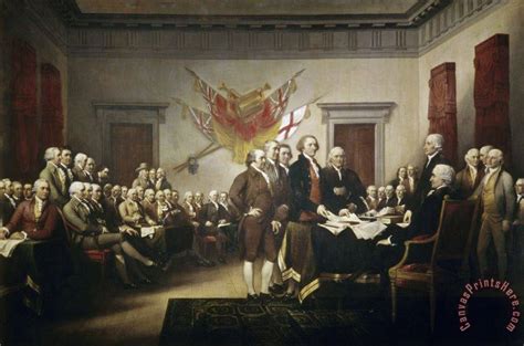 John Trumbull Signing the Declaration of Independence Art Print for ...