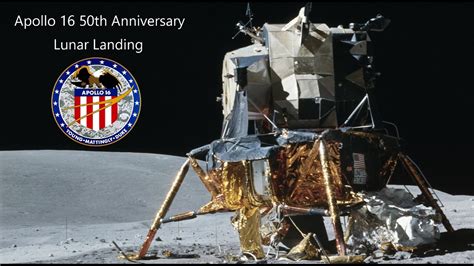 Apollo 16 - The Lunar Landing (50th Anniversary) - YouTube