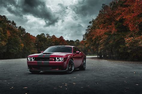 Dodge Challenger SRT Hellcat Widebody Front Look 4k Wallpaper,HD Cars ...