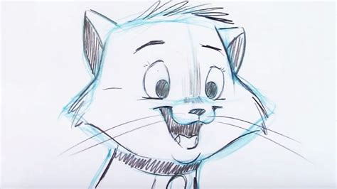 How to Draw a Cat Cartoon with a BIG EXPRESSION - YouTube