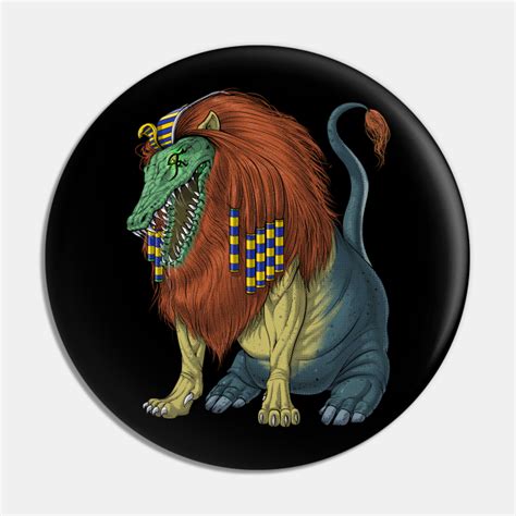 Ancient Egyptian Mythology Ammit - Egyptian Mythology - Pin | TeePublic