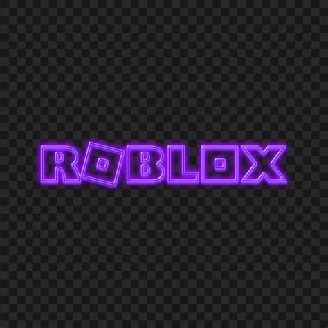 Purple Neon Roblox Logo PNG | Citypng