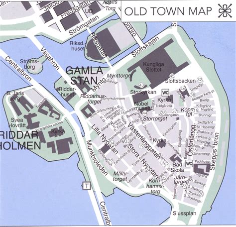 Stockholm old town Map - stockholm • mappery