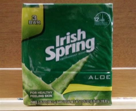 Irish Spring Aloe Bar Soap -3 Bars