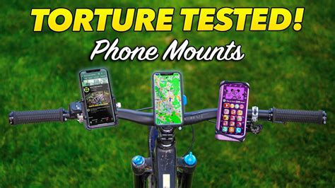 Tested brutally! Bicycle smartphone handlebar mounts - YouTube