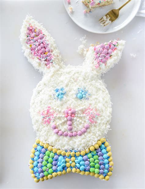 Confetti Coconut Bunny Cake | How Sweet It Is