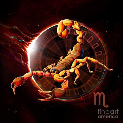 Zodiac Digital Art - Horoscope Signs-scorpio by Peter Awax | Scorpio ...