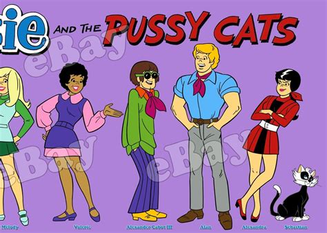 EXTRA LARGE JOSIE AND THE PUSSYCATS Panoramic Photo Print HANNA BARBERA ...