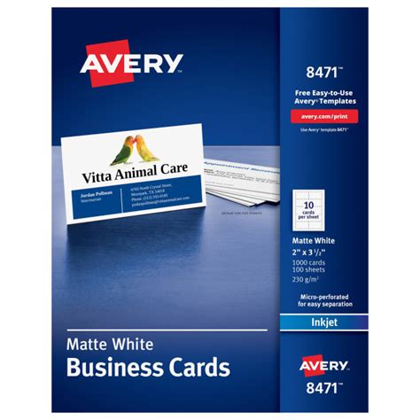 Avery Free Printable Business Cards - FREE PRINTABLE TEMPLATES